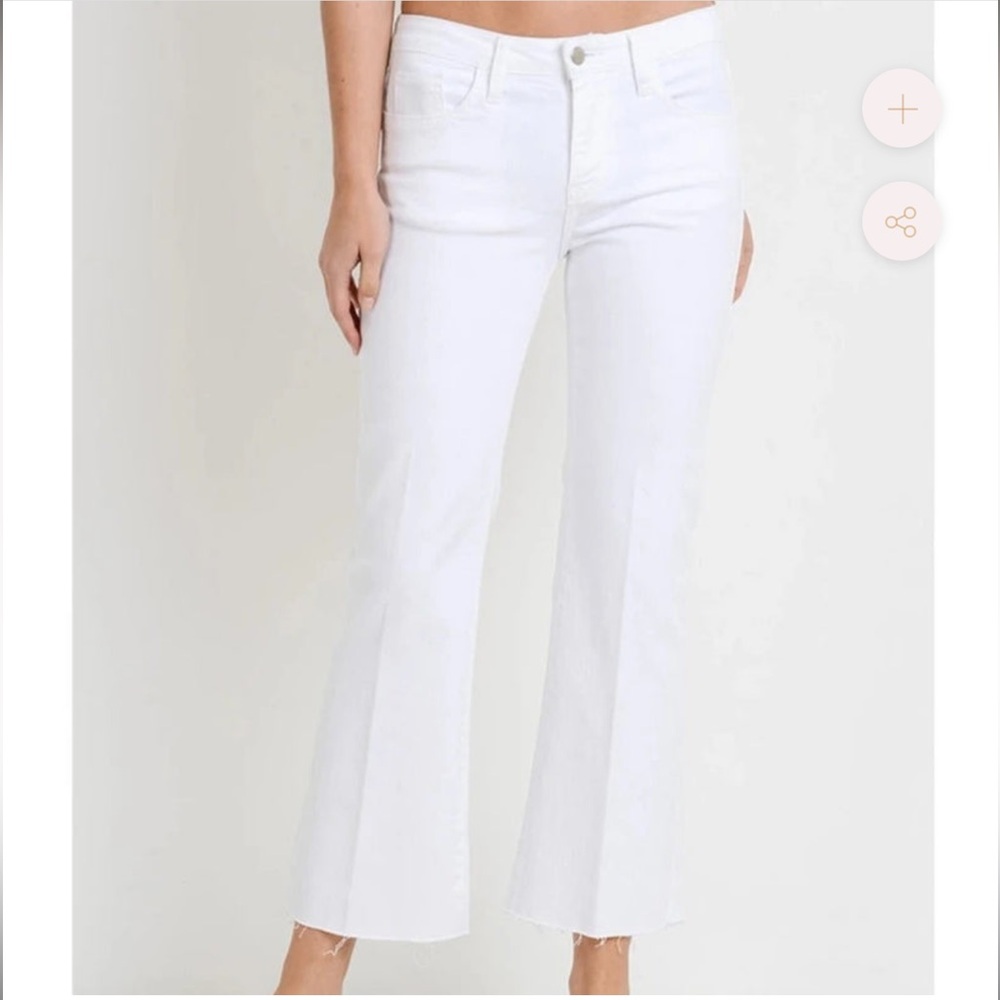 High-Rise White Flare Jeans - Wide Leg Women's Denim